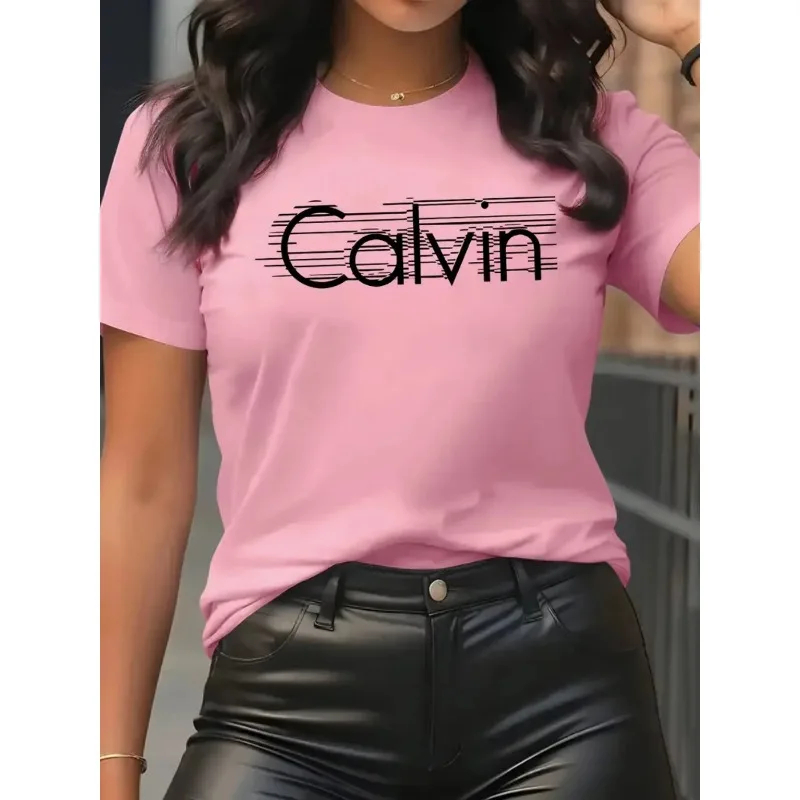 Quality Streetwear Brand - Calvin Women's T-Shirt Leisure Fashion Short